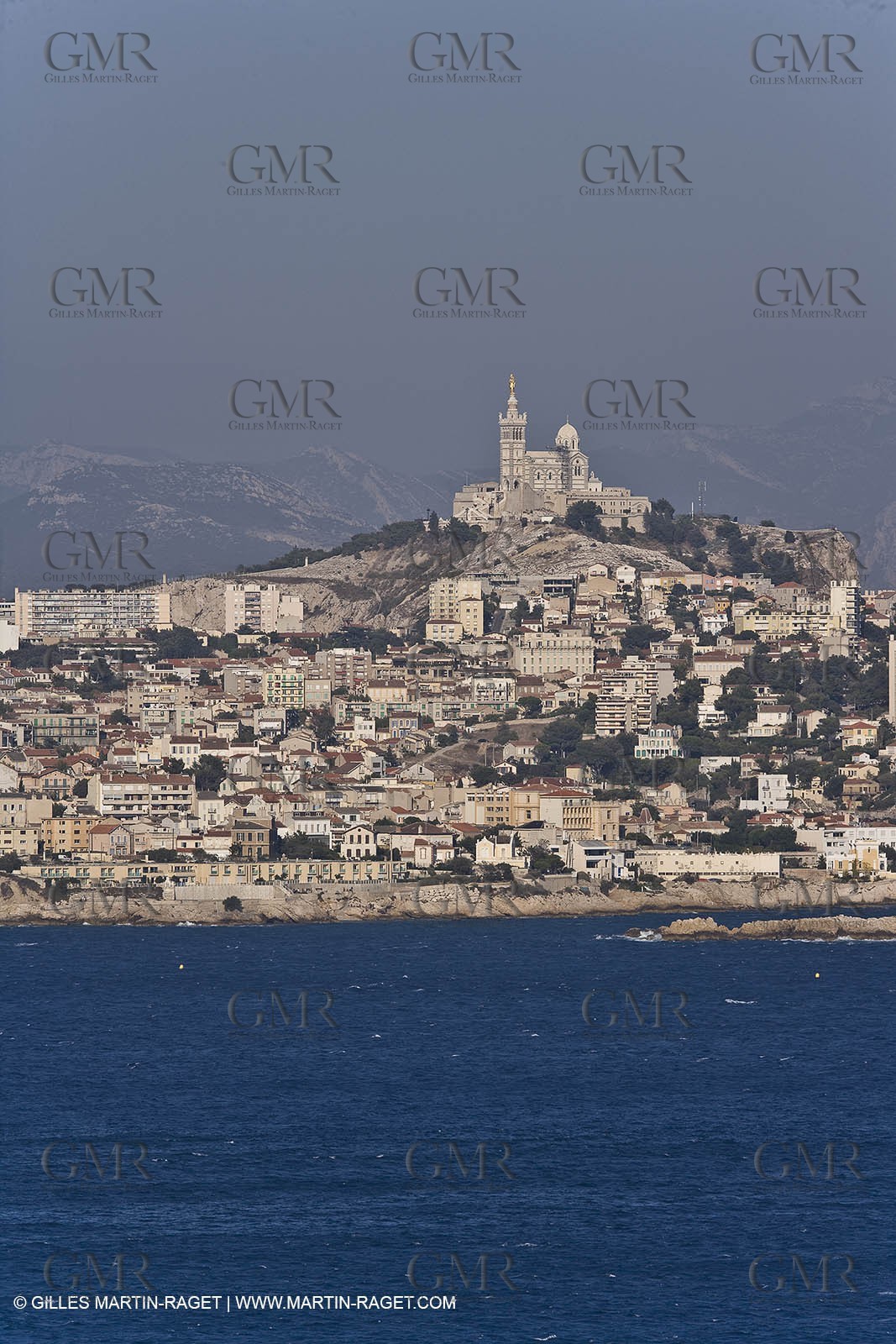 Marseilles seen from the Frioul islands