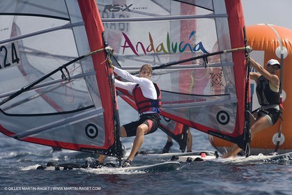 22 04 2007 - Semaine Olympique Française 2007 - Hyères - Jour 1 - Team France - RS:X - Vidal Lise