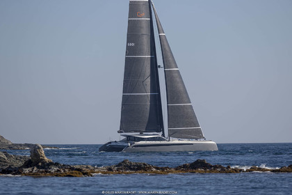 16 02 2019, Porquerolles (FRA,83), Gunboat 68 sail testing  3