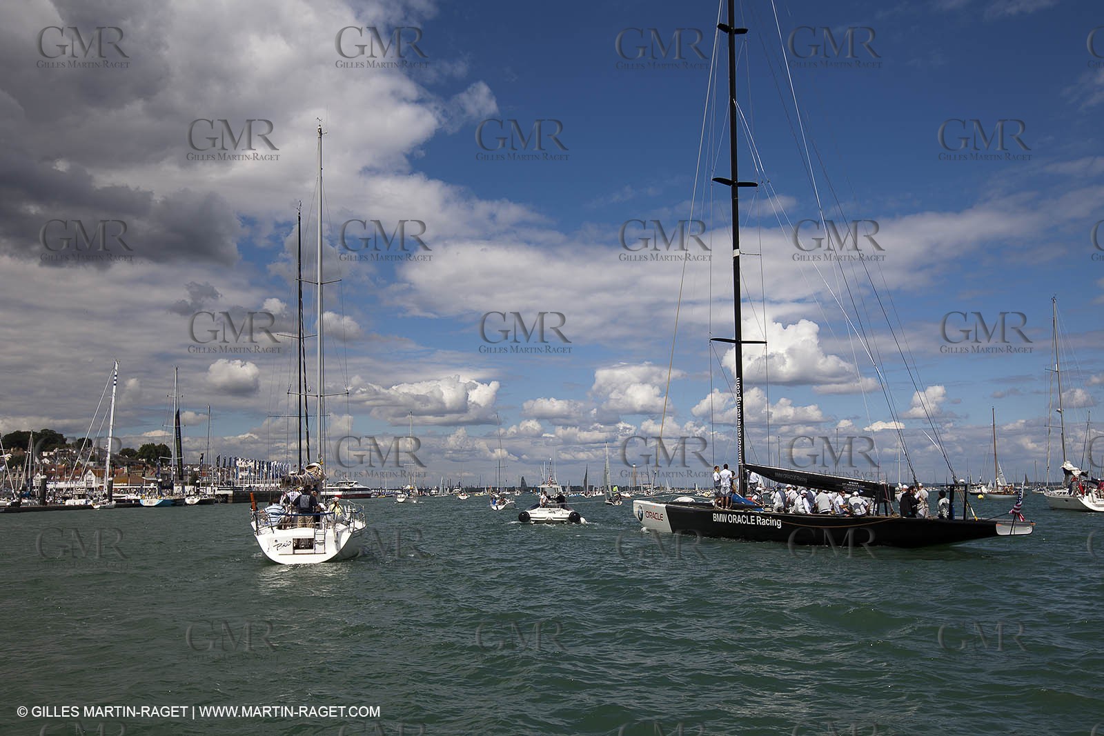 02 08 2010 - Cowes (UK, IOW) - The 1851 Cup -  BMW ORACLE Racing - Training Day.