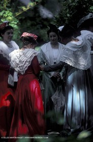 Women of Arles in traditional costume