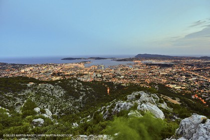 07 06 2012-Toulon (FRA,83) - Bay of Toulon as seen from the top of Mount Faron