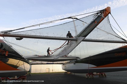 Vannes - Chantier Multiplast - sortie de chantier Orange II