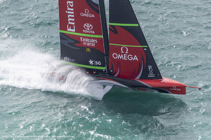 10 12 2020 - Auckland (NZL) - 36th America's Cup - Practice Sessions - Day 2 - Emirates Team New Zealand