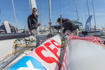 25 04 2016, Hyères (FRA,83), Jeux Olympiques Rio 2016, voile, 470, Sofian Bouvet   Jeremie Mion, SFS Voile