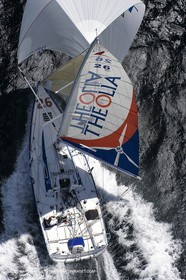 06-26-2007 - FIGARO II - THEOLIA - Skipper : Robert Nagy - Training off Marseille (south France) with strong wind conditions