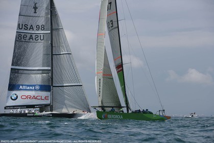 28 04 2007-Valencia (Spain)- 32nd America's Cup - Louis Vuitton Cup - RR1 - Day13 - BMW ORACLE Racing