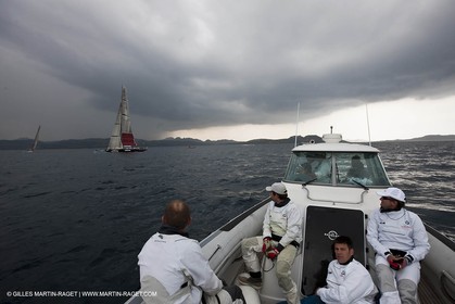 19 05 2010 - La Maddalena (ITA, Sardinia) Louis Vuitton Trophy - BMW ORACLE Racing - Training