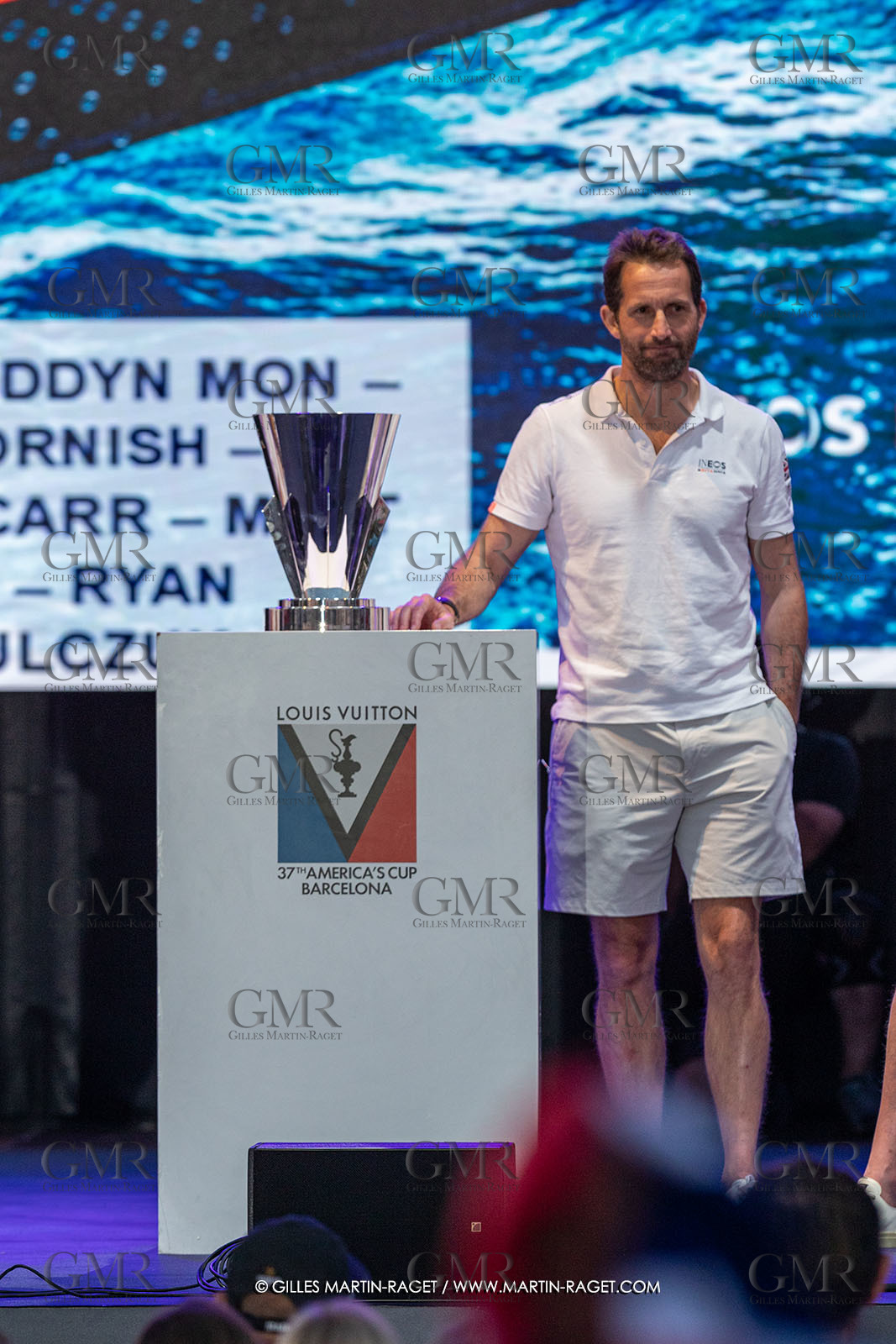 04 10 2024, Barcelona (ESP), 37th America's Cup, Louis Vuitton Cup Final, Race Day 7 , Prizegiving