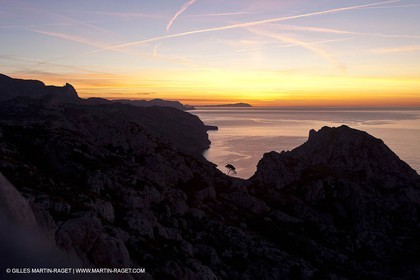 Décembre 2009 - Marseille (FRA) - Les Calanques - Hauts de Sormiou vu depuis le col de Cortiou