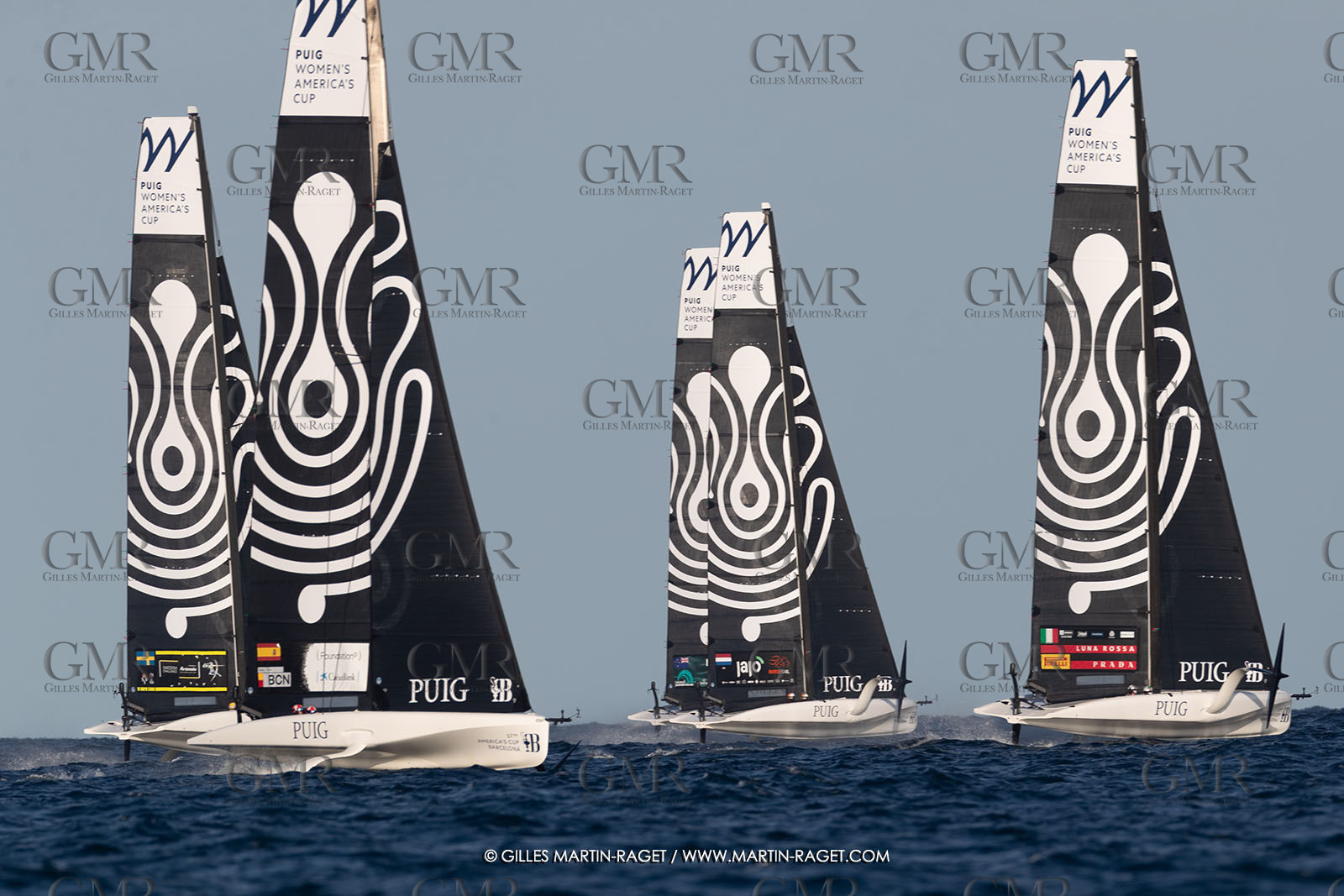 11 10 2024, Barcelona (ESP), Louis Vuitton 37th America's Cup, Puig Women America's Cup, semi finals