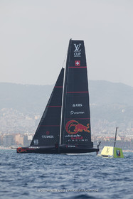 24 08 2024, Barcelona (ESP), Louis Vuitton 37th America's Cup, Louis Vuitton Prelilinary Regatta, Race Day 3