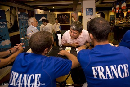 07 08 2008 - Qingdao (CHN) - Olympic games - Sailing - Opening of Club France at Grand Regency hotel and press conference with main press center in Beijing.