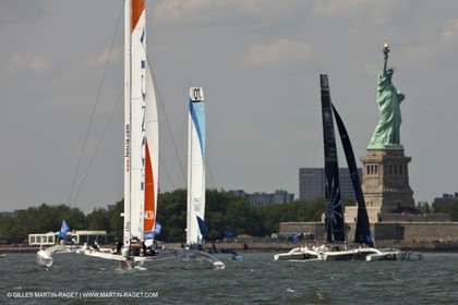 03 07 2012 - New York (USA, NY) -Krys Ocean Race prologuie - arrivée à New York