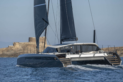 16 02 2019, Porquerolles (FRA,83), Gunboat 68 sail testing  3