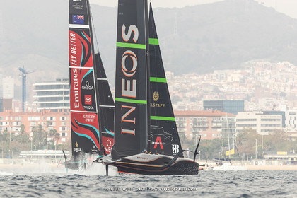 14 10 2024, Barcelona (ESP), Louis Vuitton 37th America's Cup, Final Match, Race Day 3, Raace 4