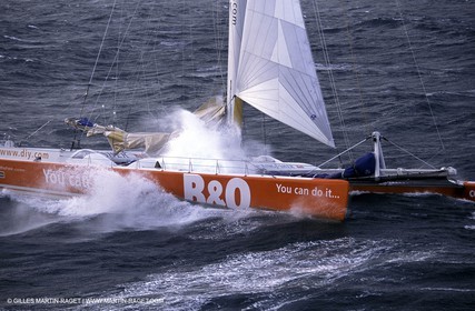 Kingfisher II - départ Trophée Jules Verne 2002 - Brest