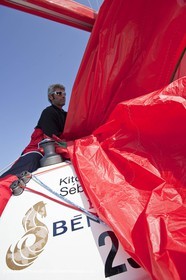 13 03 2010 -  La Grande Motte   Port Camargue (FRA) - Groupe Bel - Kito de Pavant   Sebastien Audigane training for Transat AG2R