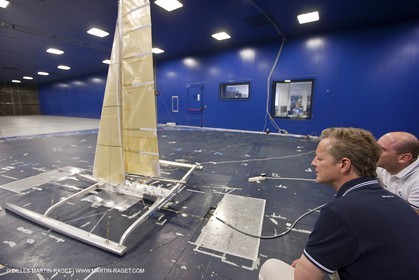 24 04 2009 - Milano (ITA) - 33rd America's Cup - BMW ORACLE Racing - Model testing at Milano Polythecnic school wind Tunnel