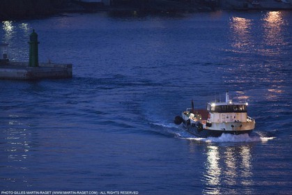 17 02 2012 - Marseille (FRA,13) - Arrival in Marseille harbour onboard ferry Piana (La Meridionale Corp.)