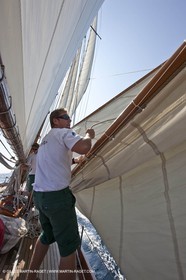 23 09 2009 - Cannes (FRA,83) - Régates Royales - A bord Pen duick