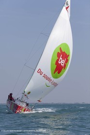 13 03 2010 - La Grande Motte   Port Camargue (FRA) - Groupe Bel - Entraînement Kito de Pavant   Sébastien Audigane en vue de la Transat AG2R 2010