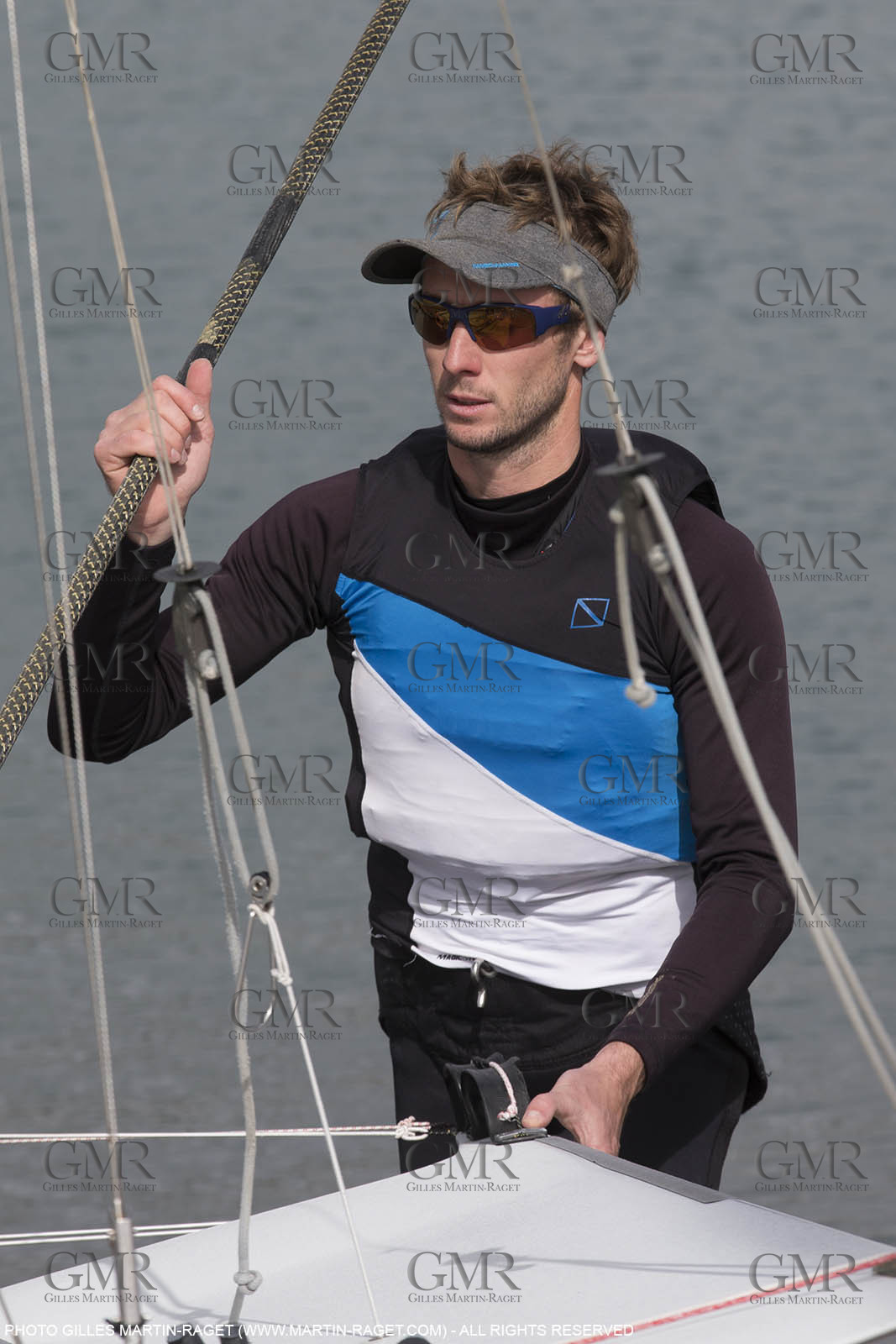 04 03 2016, Marseille (FRA,13), Olympic Sailing, 49er, french representatives Julien D'Ortoli Noë Delpech training