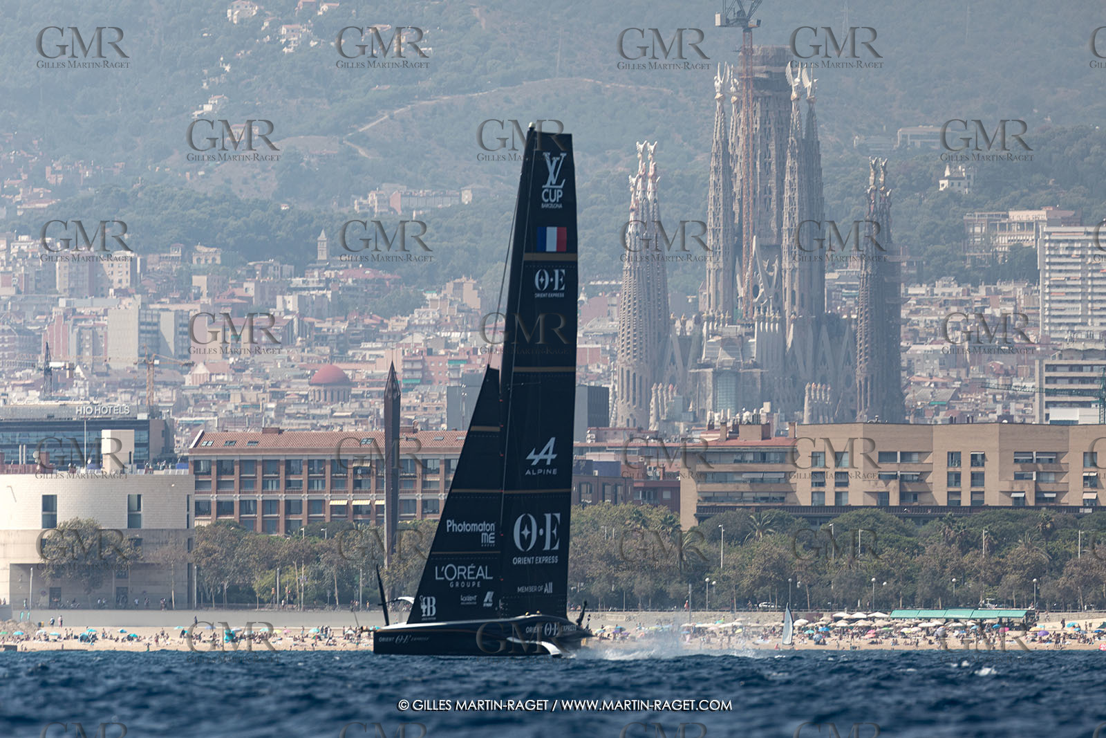 24 08 2024, Barcelona (ESP), Louis Vuitton 37th America's Cup, Louis Vuitton Prelilinary Regatta, Race Day 3