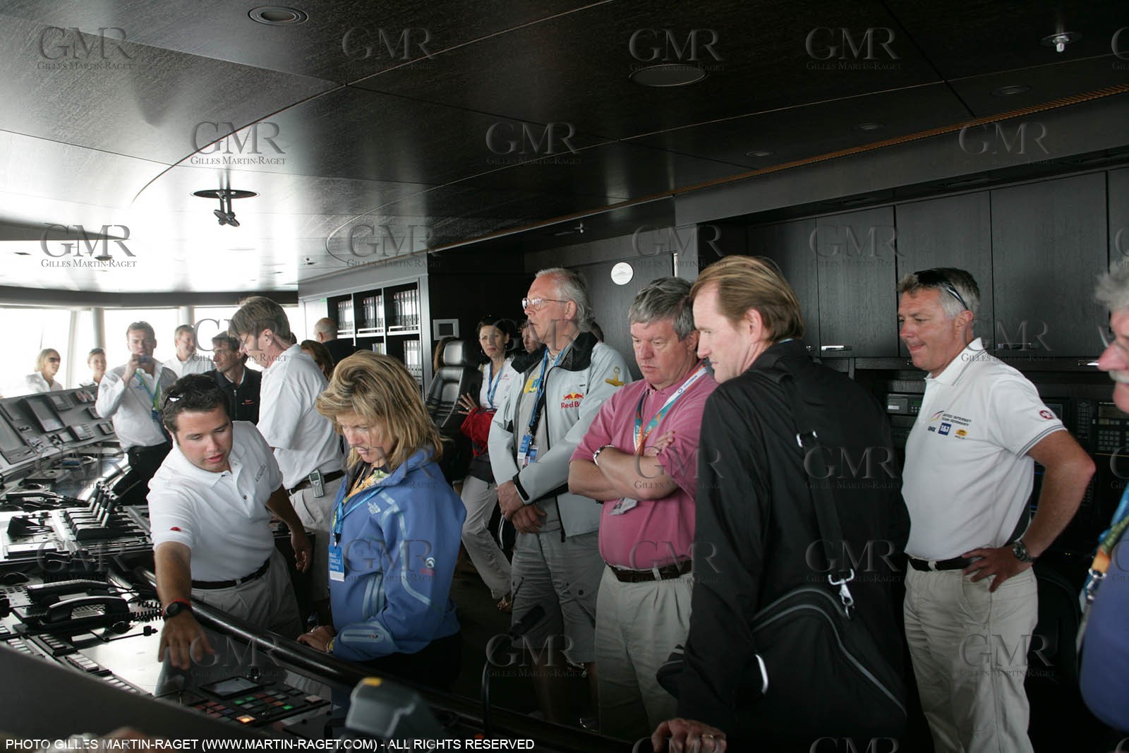 17 05 2007-Valencia (Spain)- 32nd America's Cup - Louis Vuitton Cup - Semi-final - Day 3 - San Francisco event presentation to Syndicate representative onboard Rising Sun
