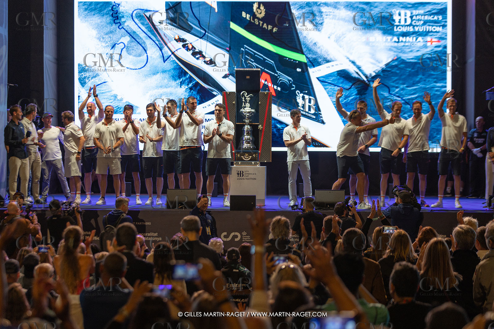 19 10 2024, Barcelona (ESP), Louis Vuitton 37th America's Cup, Final Match, Race Day 6 , Prizegiving