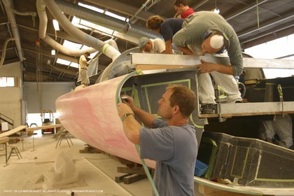 Classe IMOCA - Virbac - Jean Pierre Dick - Chantier - Construction