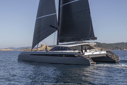 16 02 2019, Porquerolles (FRA,83), Gunboat 68 sail testing  3