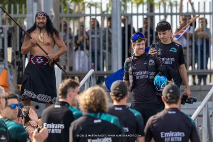 19 10 2024, Barcelona (ESP), Louis Vuitton 37th America's Cup, Final Match, Race Day 6, Dock out