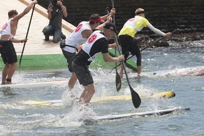 01 09 2013 - San Francisco (USA,CA) - 34th America's Cup - AC Village at Marina Green, AC Open, Stand Up Paddle; Jimmy Spithill