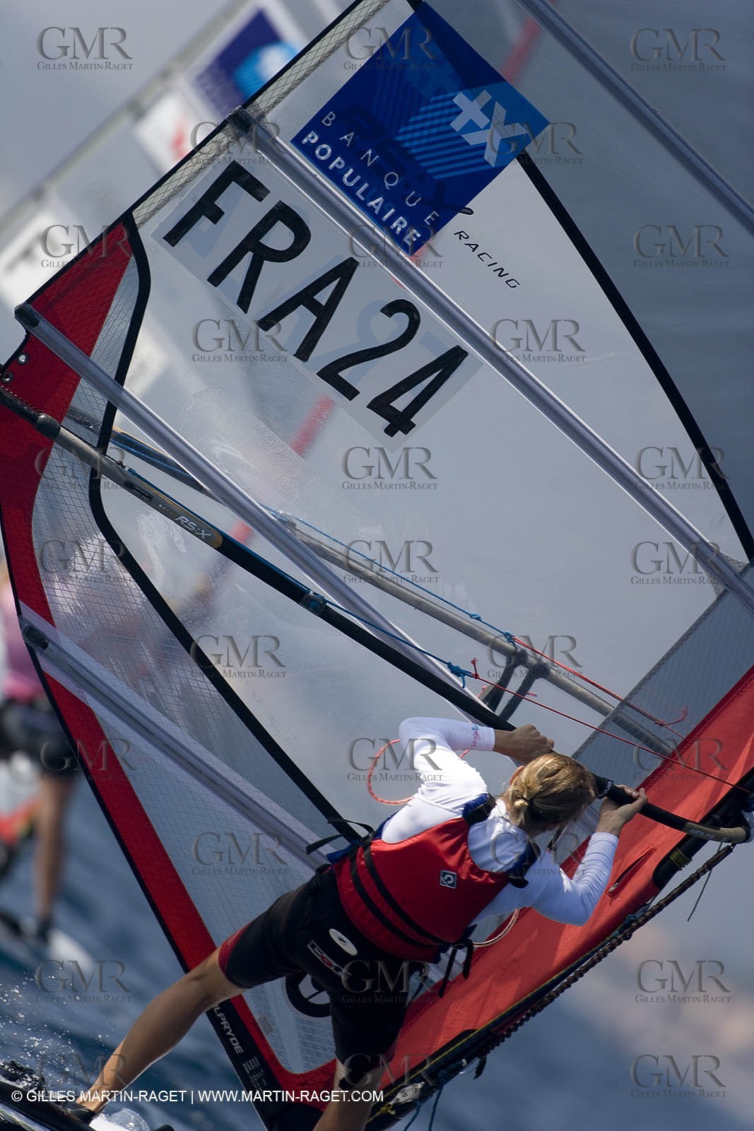 24 04 2007 - 2007 Semaine Olympique Française - Hyères (South of France) - Day 3 - Team France - RS:X - Lise Vidal