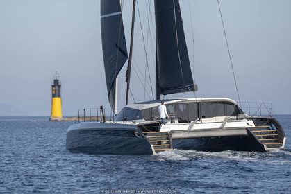 16 02 2019, Porquerolles (FRA,83), Gunboat 68 sail testing  3