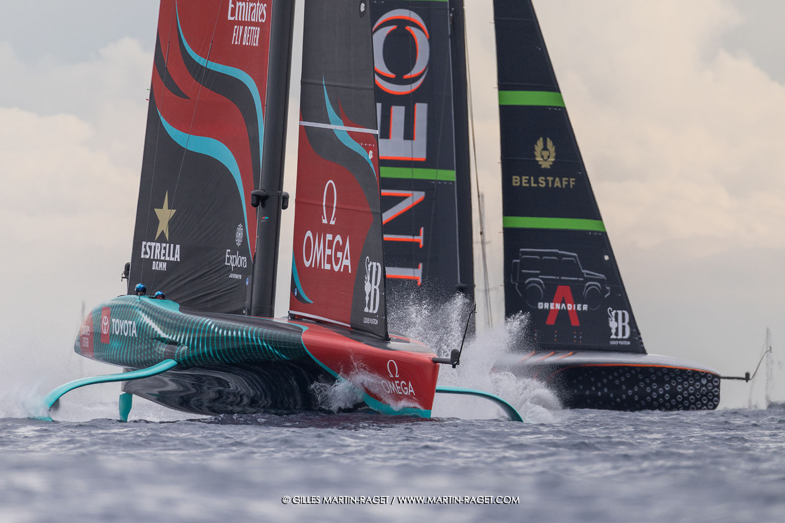 18 10 2024, Barcelona (ESP), Louis Vuitton 37th America's Cup, Final Match, Race Day 5, Race 7