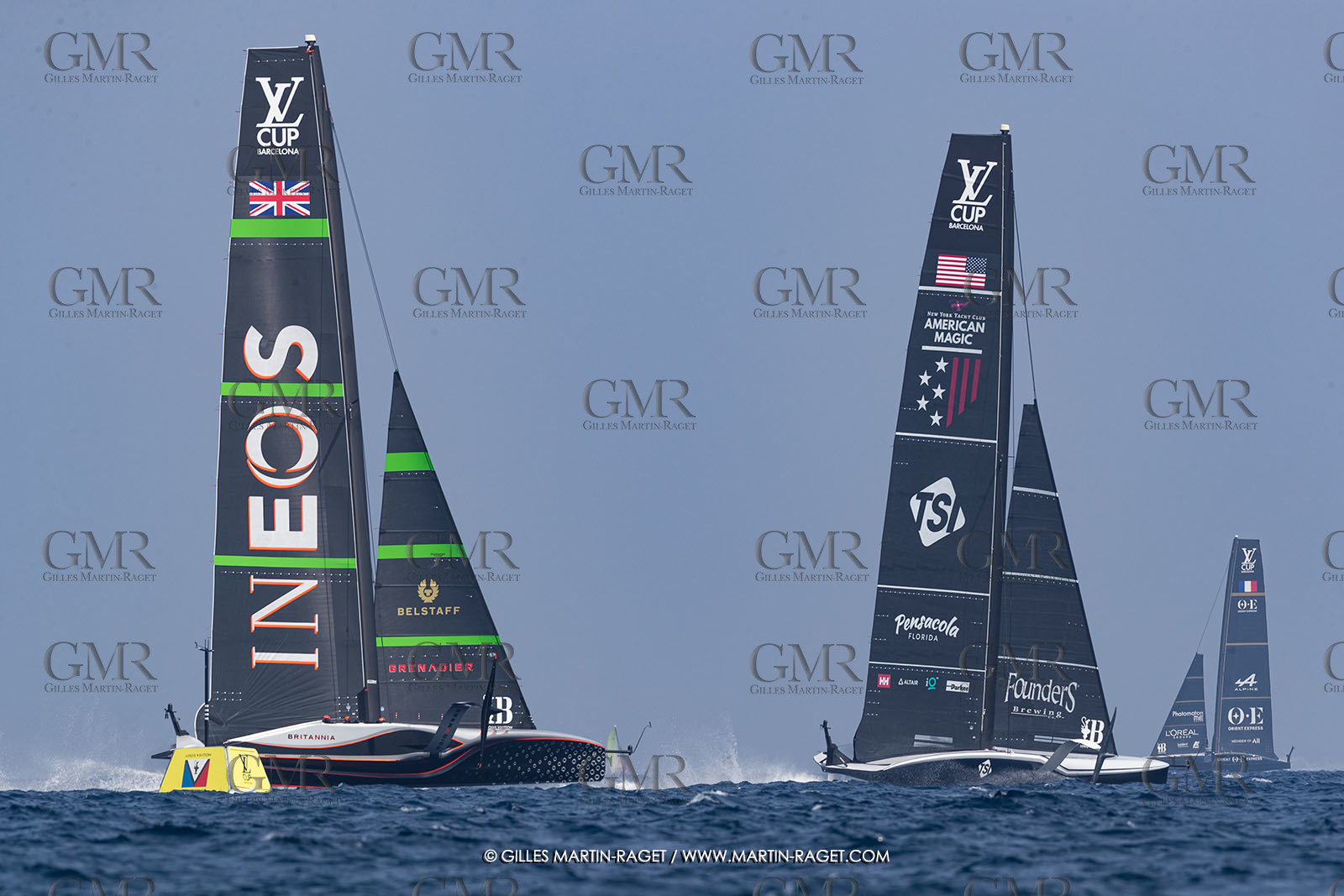22 08 2024, Barcelona (ESP), Louis Vuitton 37th America's Cup, Louis Vuitton Preliminary Regatta, Race Day 1