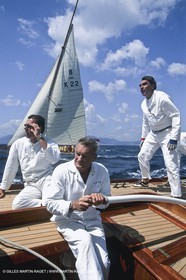 Eric Tabarly steers Tuiga