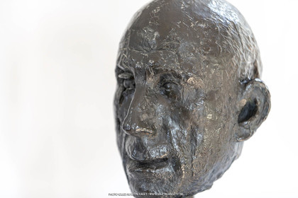 06 03 2016, Saint Etienne du Grès (FRA,13), Oeuvre de Germaine Richier, buste Le Guerrier, 1945, 5 8