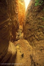 France, Provence, Luberon, Carrières d'ocre près d'Apt, ocher stone pit near Apt