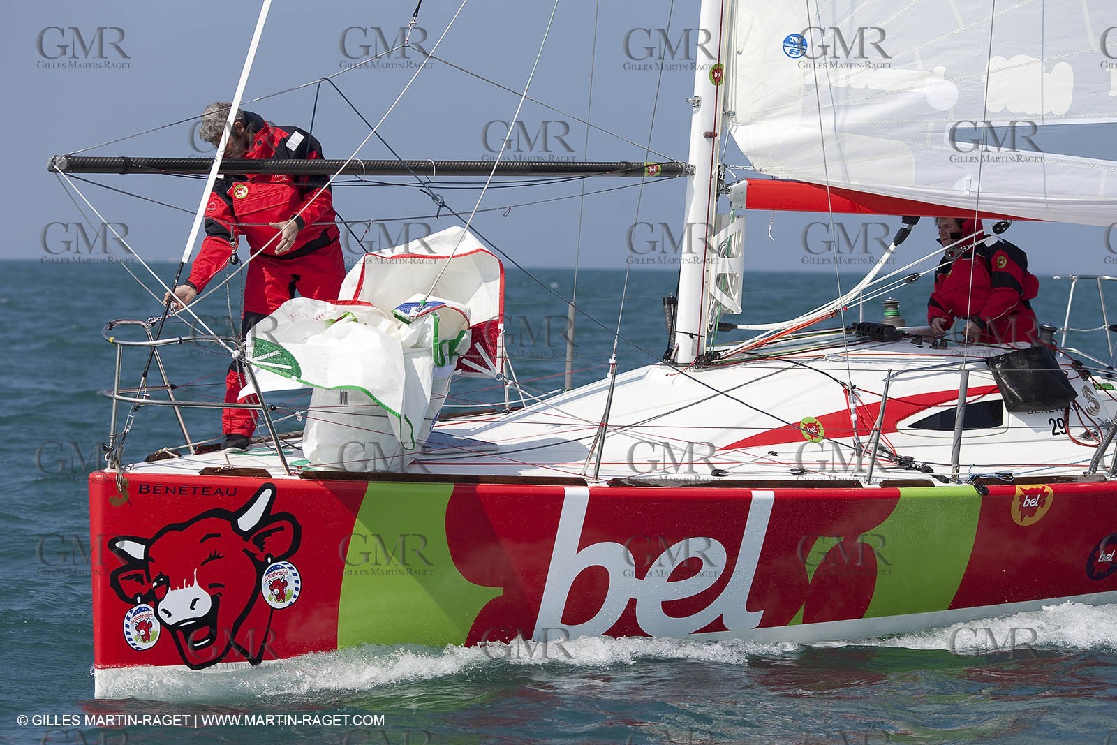 13 03 2010 -  La Grande Motte   Port Camargue (FRA) - Groupe Bel - Kito de Pavant   Sebastien Audigane training for Transat AG2R