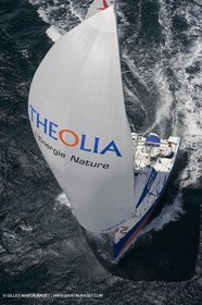 06-26-2007 - FIGARO II - THEOLIA - Skipper : Robert Nagy - Training off Marseille (south France) with strong wind conditions