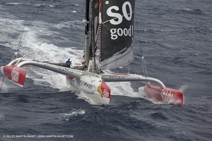 12 09 2012 - Marseille (FRA,13) - Trimaran Sodebo - Thomas Coville - Tentative contre le record de la Méditerranée