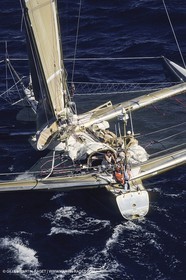 Sailing, Yachts Racing, Offshore Racing, Multihulls, ORMA 60, Route du Rhum 1990 arrrival, Florence Arthaud (Groupe Pierre 1er)