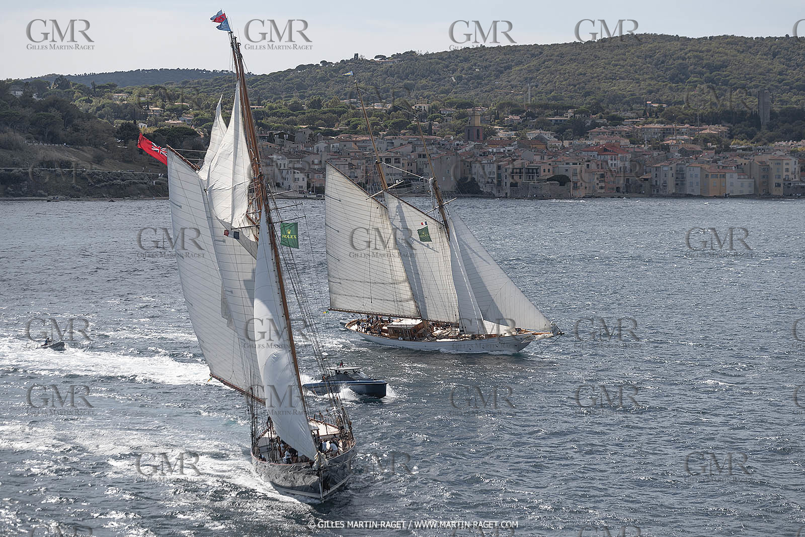 28 09 2022? Saint-Tropez,(FRA,83), Les Voiles de Saint-Tropez 2022 Régate N° 2 poup les modernes, navigation libre pour les grandes goélettes