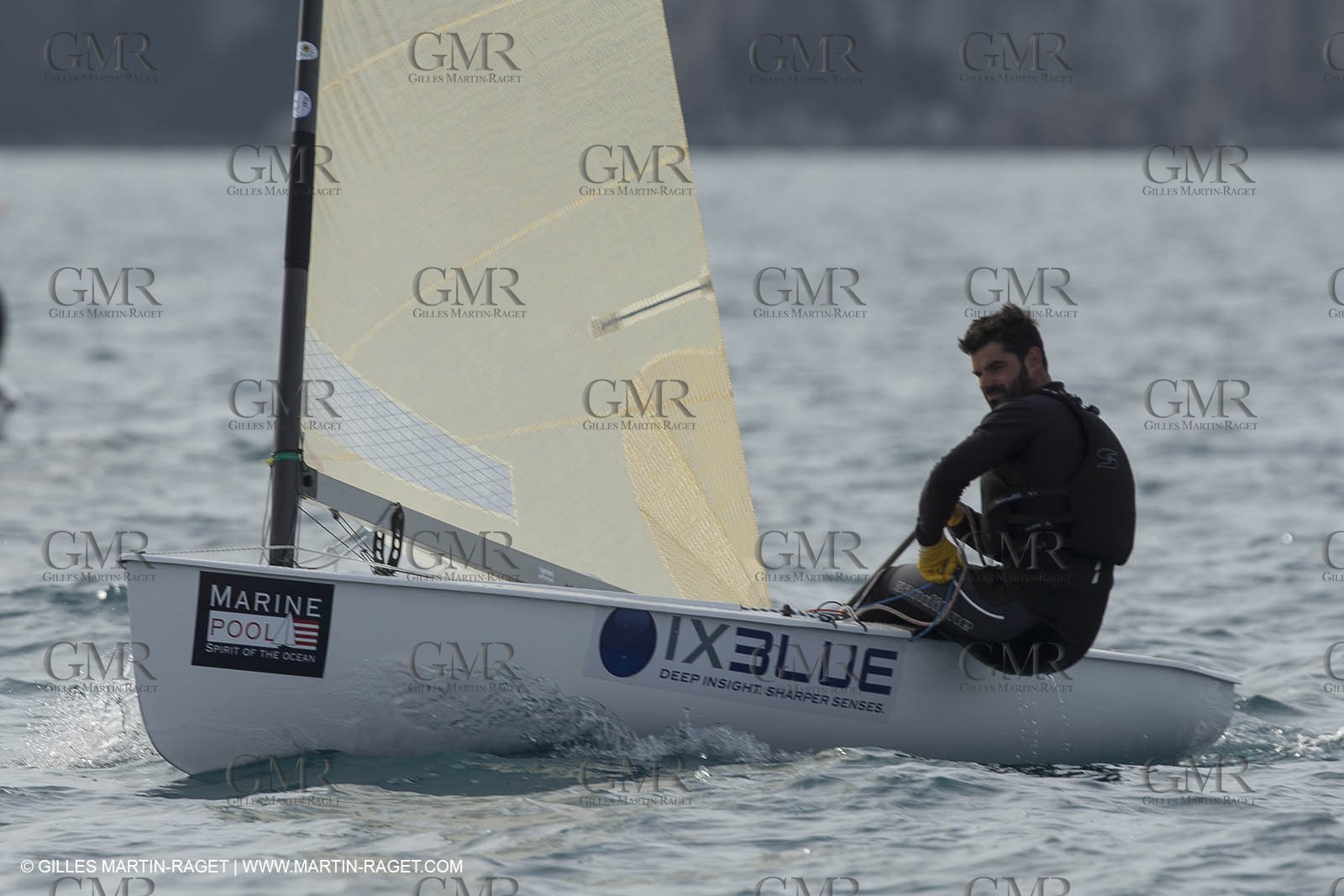 14 02 2014,  Cannes (FRA,06), FINN Cannes International Sailing week - Thomas Lebreton (FRA)