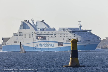 14 01 2012 - Marseille (FRA,13) - La Meridionale shipping company - the Piana off Marseille and the Calanques