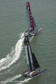 09 08 2013 - San Francisco (USA,CA) - 34th America's Cup - Louis Vuitton Cup - Semi-finals - Luna Rossa vs Artemis Racing - Race 3