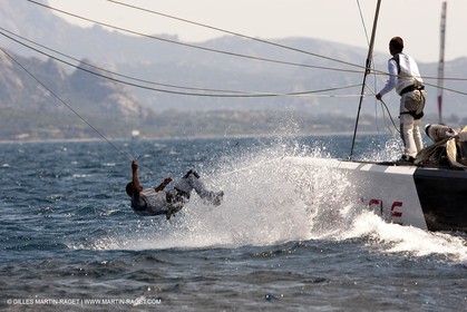 19 05 2010 - La Maddalena (ITA, Sardinia) Louis Vuitton Trophy - BMW ORACLE Racing - Training